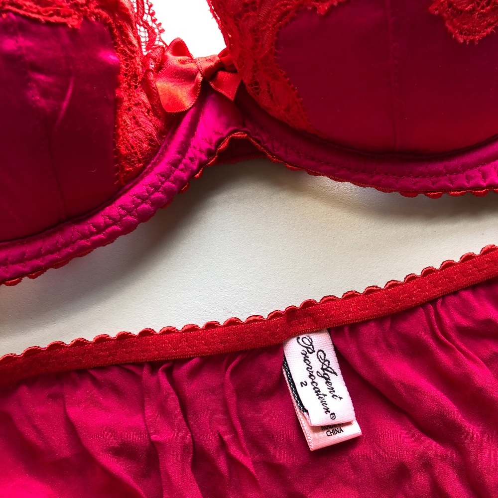NWOT Agent Provocateur Silk/Lace set- 34C bra, AP2 - Picture 4 of 8